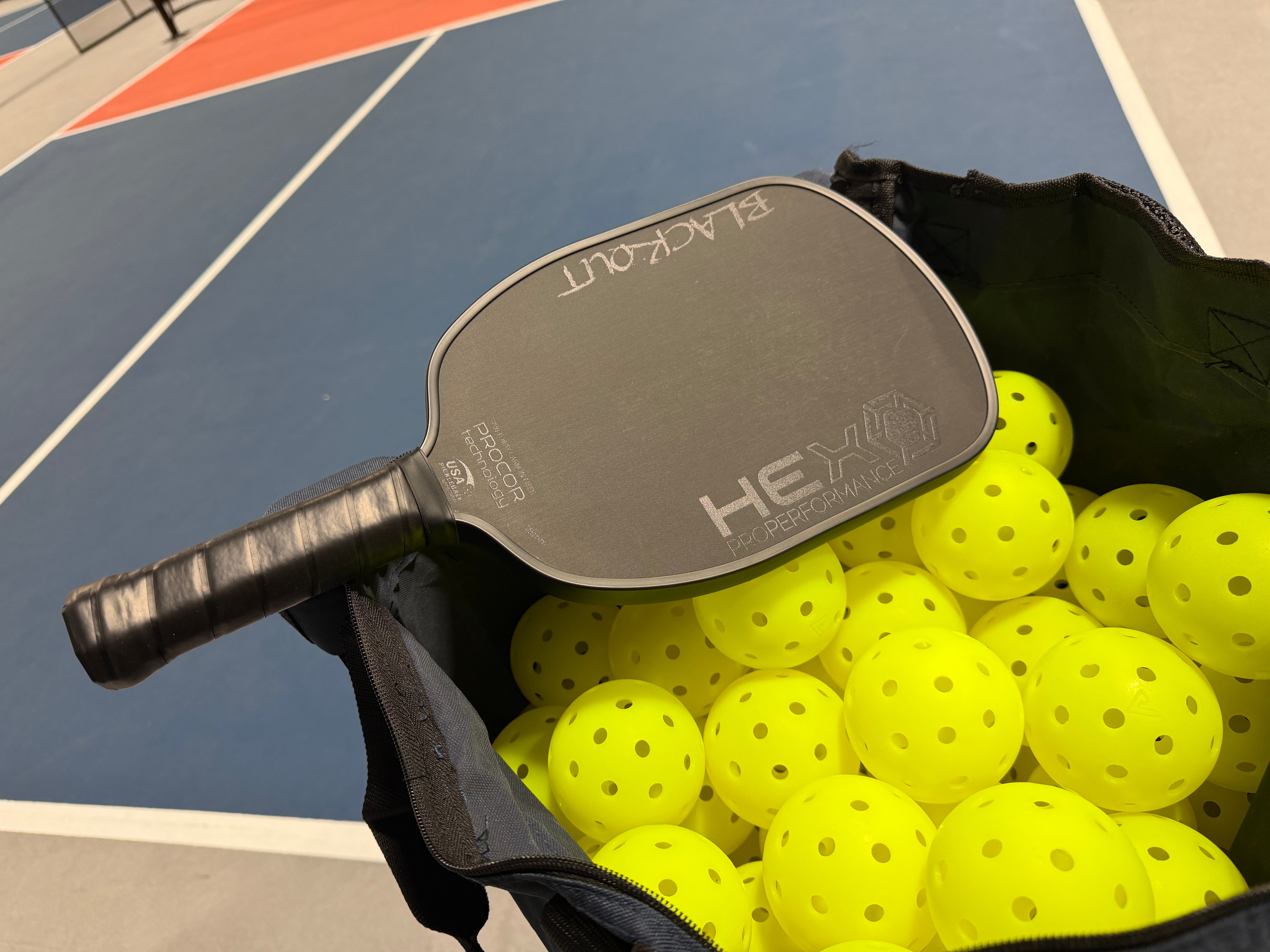 HEX Pro Performance BLACKOUT Pickleball Paddle with PROCOR technology